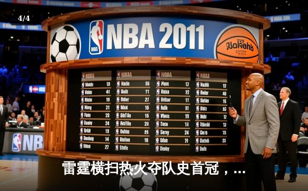 雷霆横扫热火夺队史首冠，年轻军团创造历史闪耀NBA总决赛 - 4